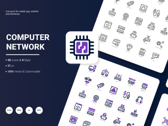 Computer Network Icon Pack for Graphics and Icons