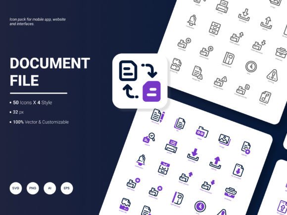Document File Icon Pack for Local Business Branding