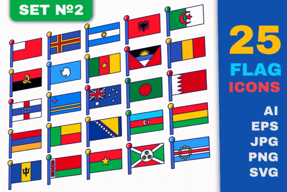 Flag Icons Set 2 Review for Embroidery Projects