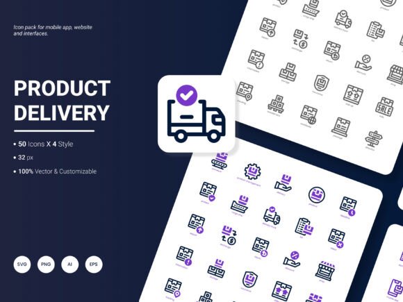 Product Delivery Icon Pack Review for Embroidery Projects