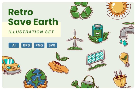 Save Earth Element Sets: Graphics for Handmade Creations