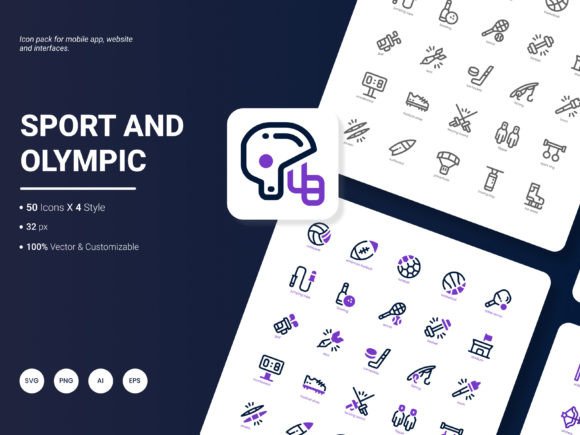 Sport and Olympic Icon Pack for Local Business Branding