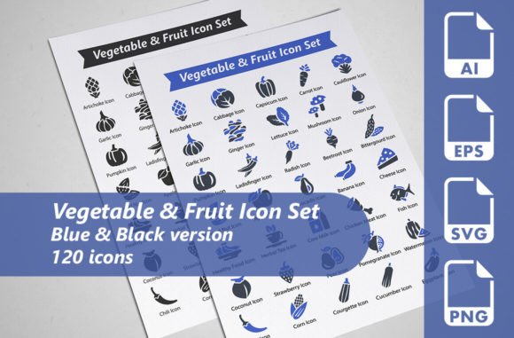 Vegetable Fruit Icon Set Review